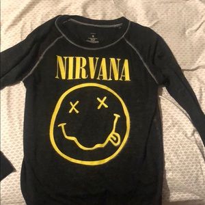 Long sleeve band shirt